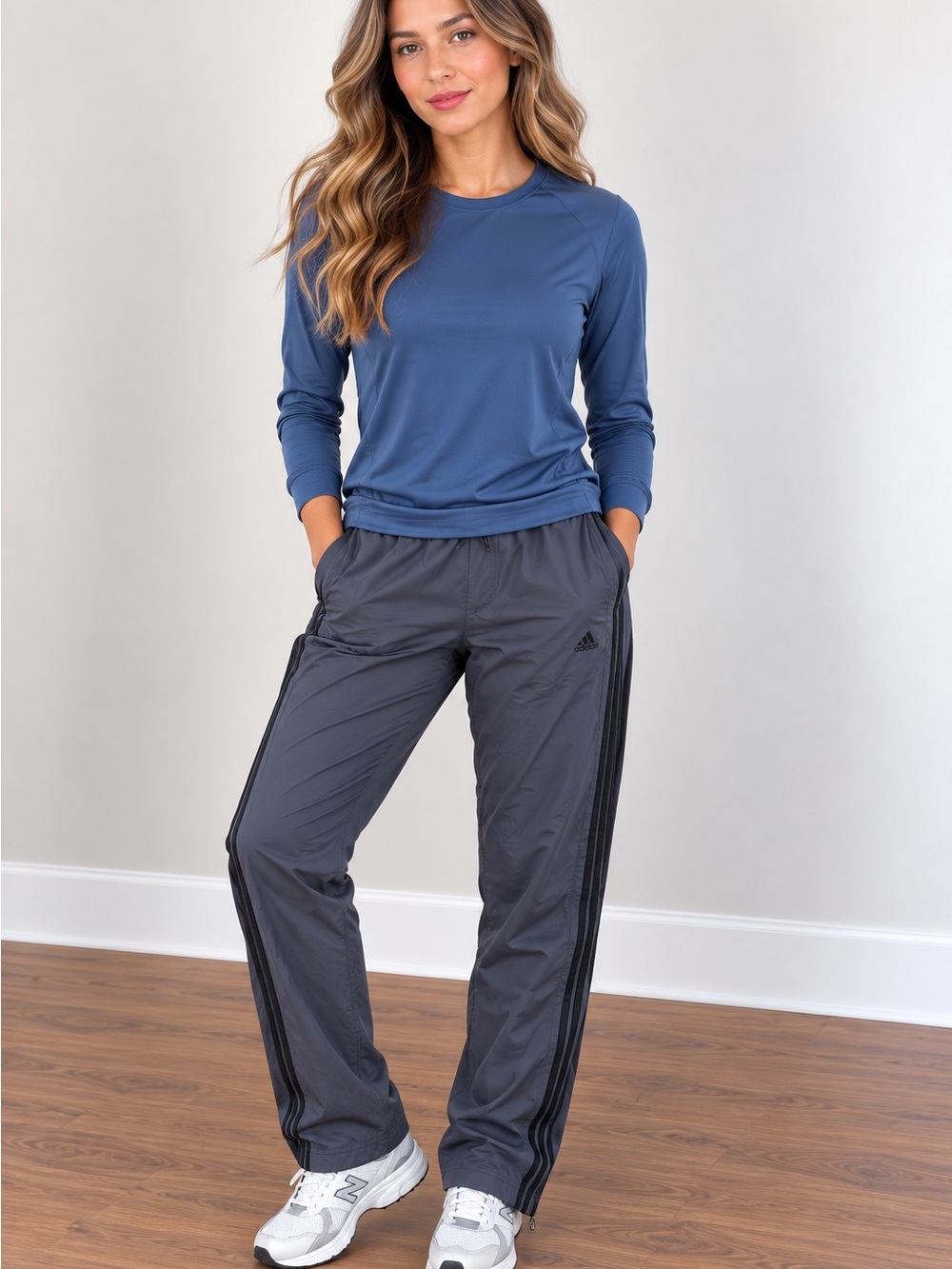 NWT adidas Women's Charcoal Track Pants
